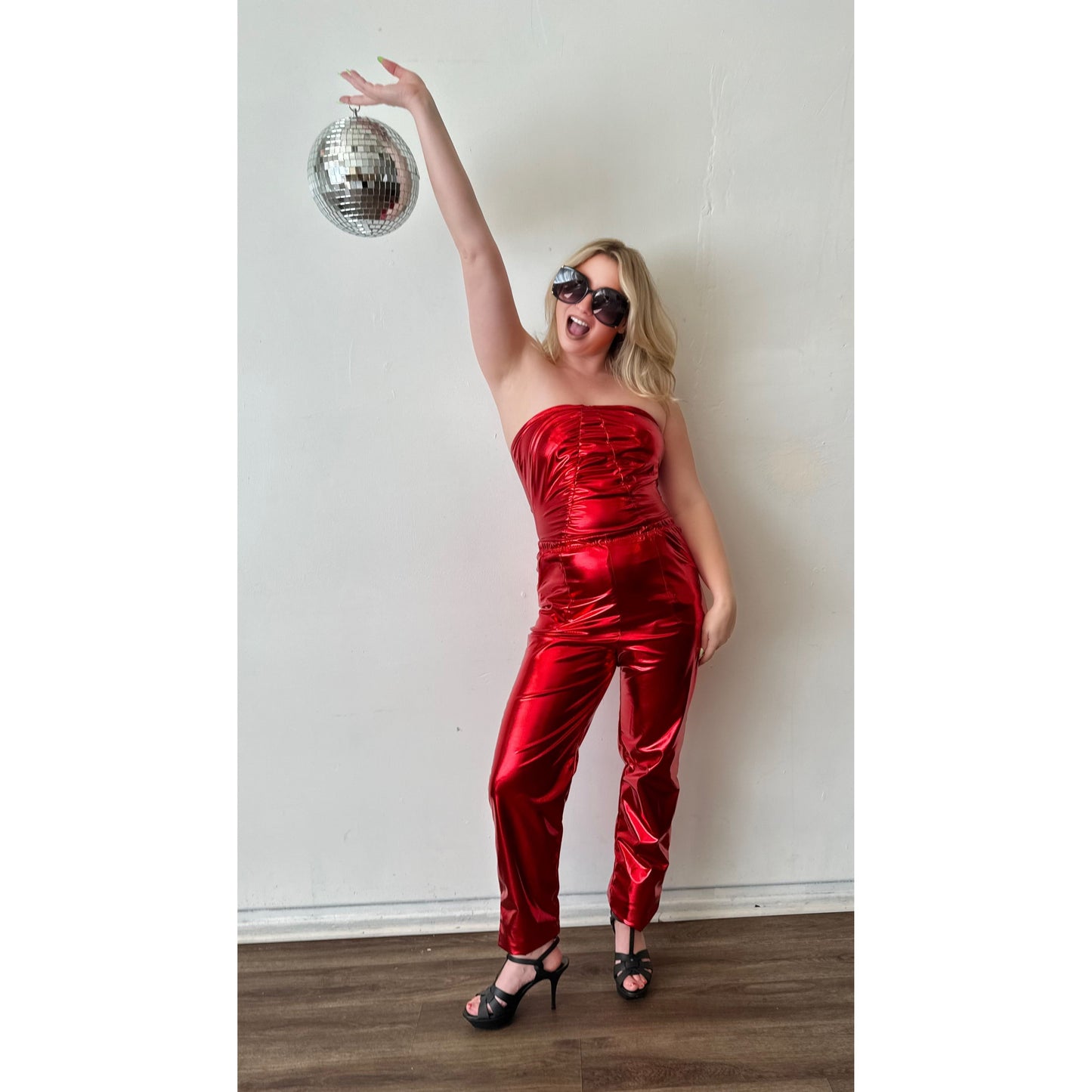 Miami South Beach Crimson Chrome Pants