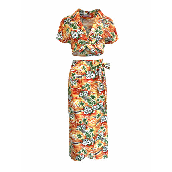 Mango Sunset Urban Tropical Set.