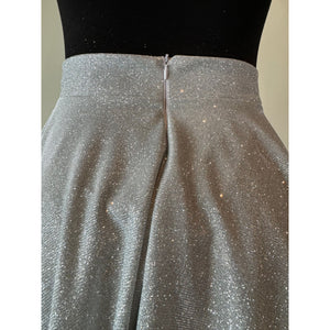 Stardust Bubble Skirt in Glittering Silver.