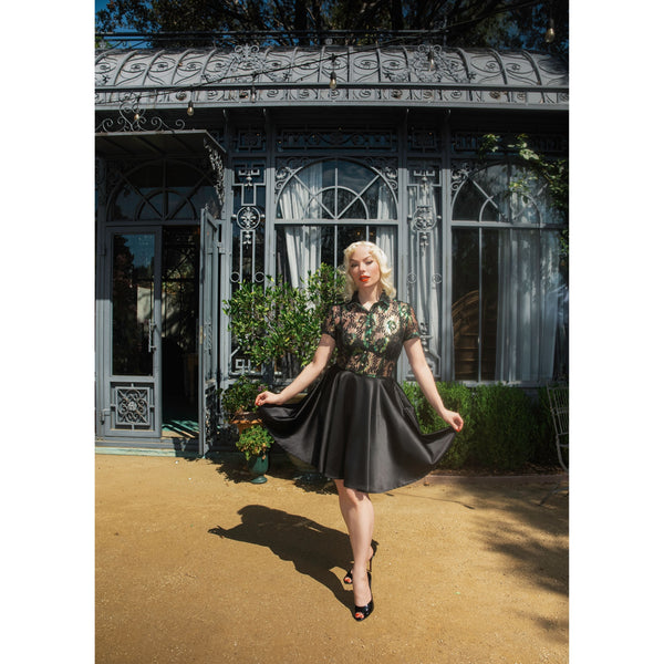Vespera Noir Cocktail Dress