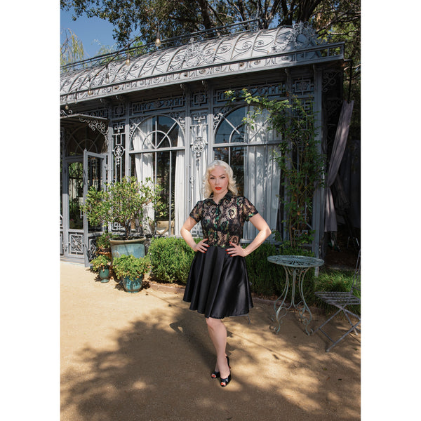 Vespera Noir Cocktail Dress