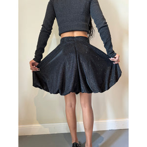 Stardust Bubble Skirt Glittering Black.