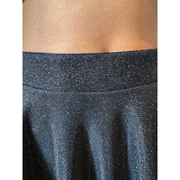 Stardust Bubble Skirt Glittering Black.