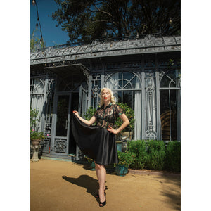 Vespera Noir Cocktail Dress