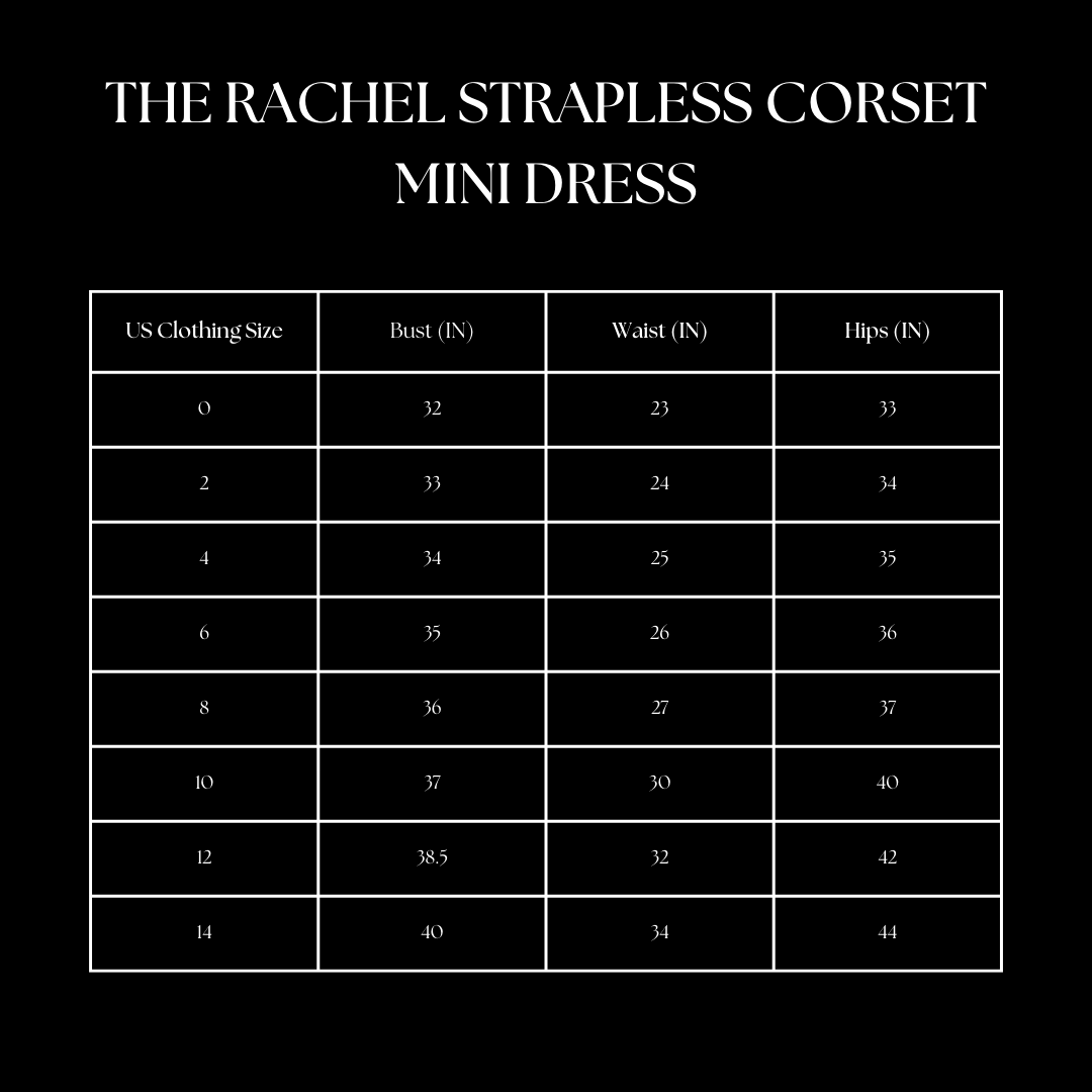 The Rachel Strapless Corset Mini Dress