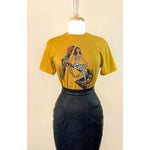 ANCHORS AWEIGH UNISEX TEE IN ANTIQUE GOLD
