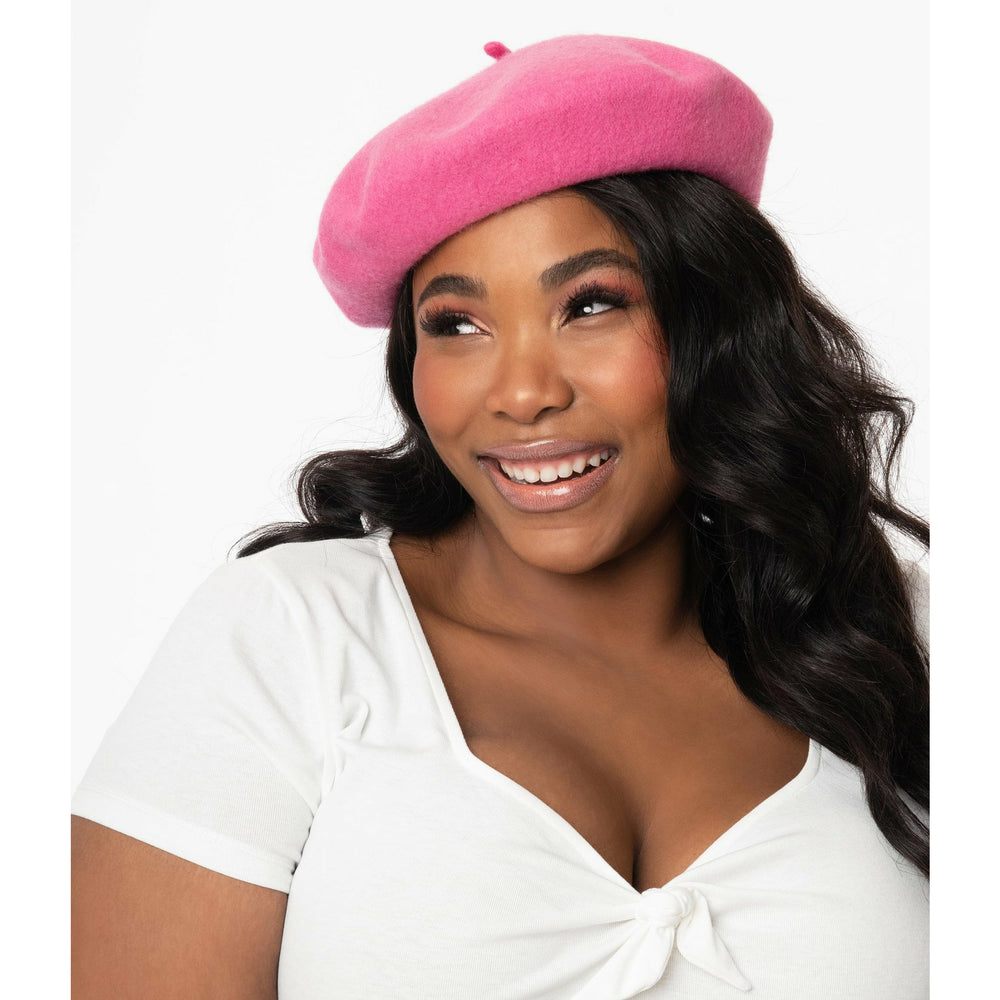 
            
                Load image into Gallery viewer, Pink Mon Amour Beret
            
        