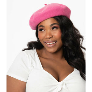 Pink Mon Amour Beret
