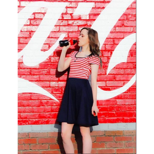 Sailor Skater Dress S-3X