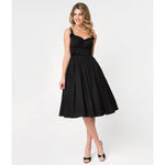 Micheline Pitt Black Cotton Alice Swing Dress