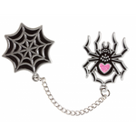 Spider baby Enamel Chain Pin