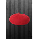 Knit Beret Red