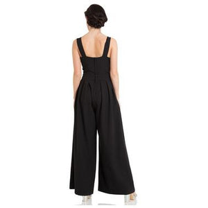 Farah - Flared Jumpsuit-Black