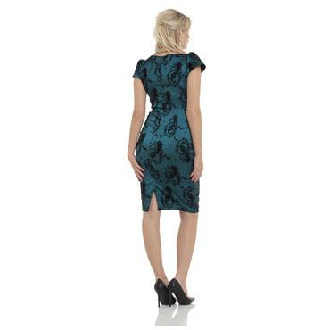 Peacock Pencil Dress