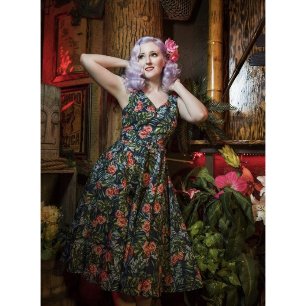 Ashley Swing Dress-Blue