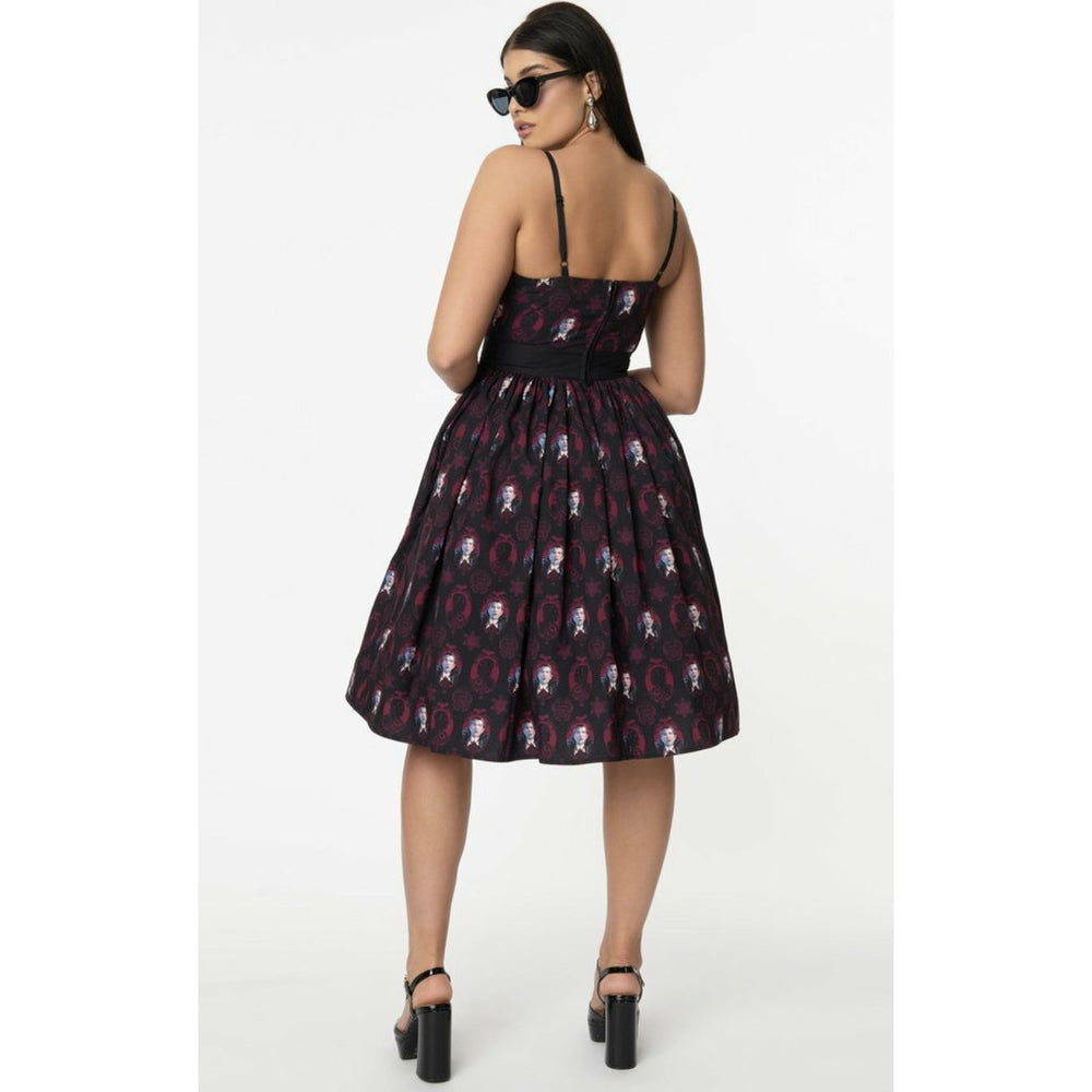 Universal Monsters x Unique Vintage Dracula Portrait Draculette Swing Dress