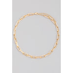 Rectangle Cable Chain Link Necklace