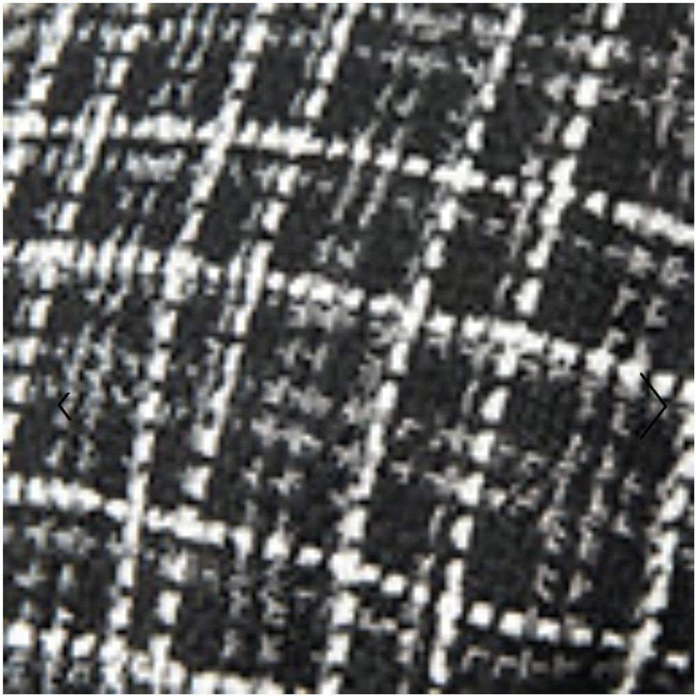 Smak Parlour Plus Size Black & White Tweed Plaid Savile Row Cape Coat