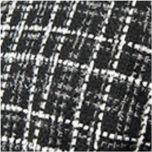 Smak Parlour Plus Size Black & White Tweed Plaid Savile Row Cape Coat