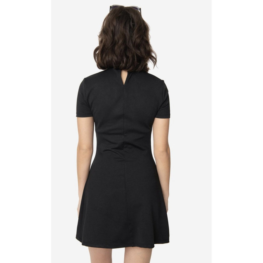 Black Mock Turtleneck Wave Maker Dress