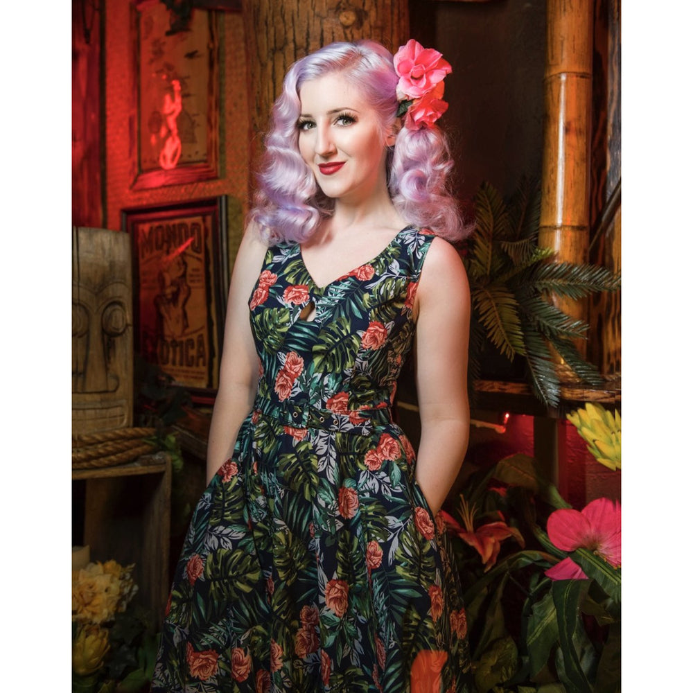 Ashley Swing Dress-Blue