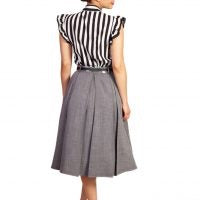 GRACIE BOX PLEAT SKIRT WITH POCKETS