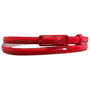 Kissing Charlie Slim Belt-Red