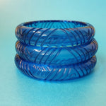 Krystal Prystal Carved Bangle Queenie Size