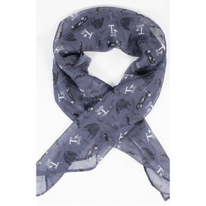 Grease T Birds Print Hair Scarf