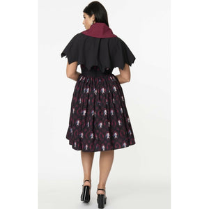 Universal Monsters x Unique Vintage Dracula Portrait Draculette Swing Dress