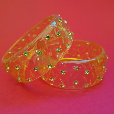 Rita diamanté bangle - Gold * Last Chance! *