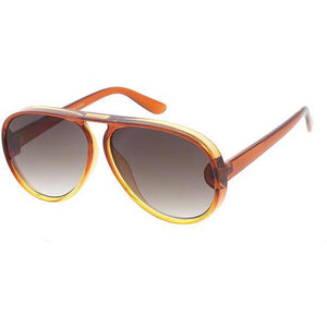 Unisex Plastic Large Aviator Crystal Ombre Frame multiple colors