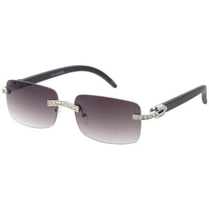 Rimless Rectangular Frames 90’s, Unisex