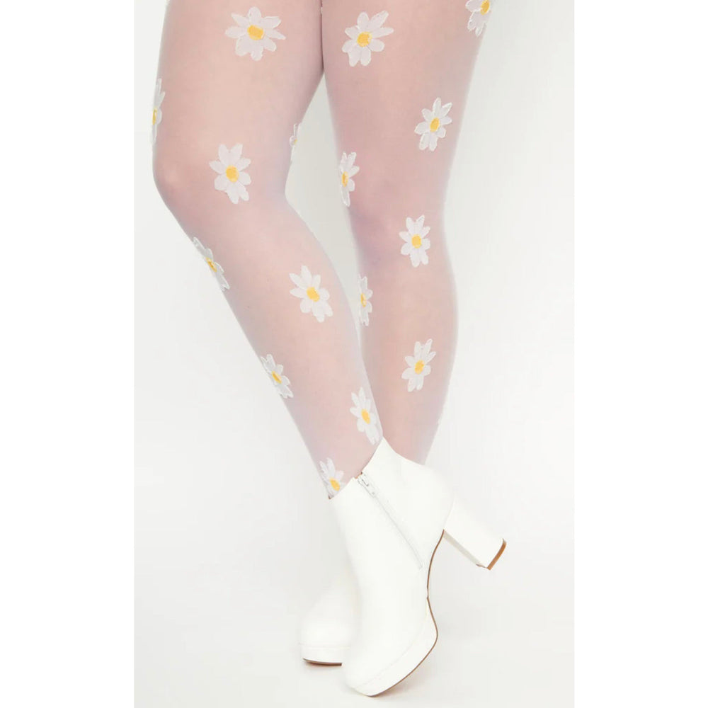 Daisy Print Tights