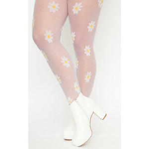 Daisy Print Tights