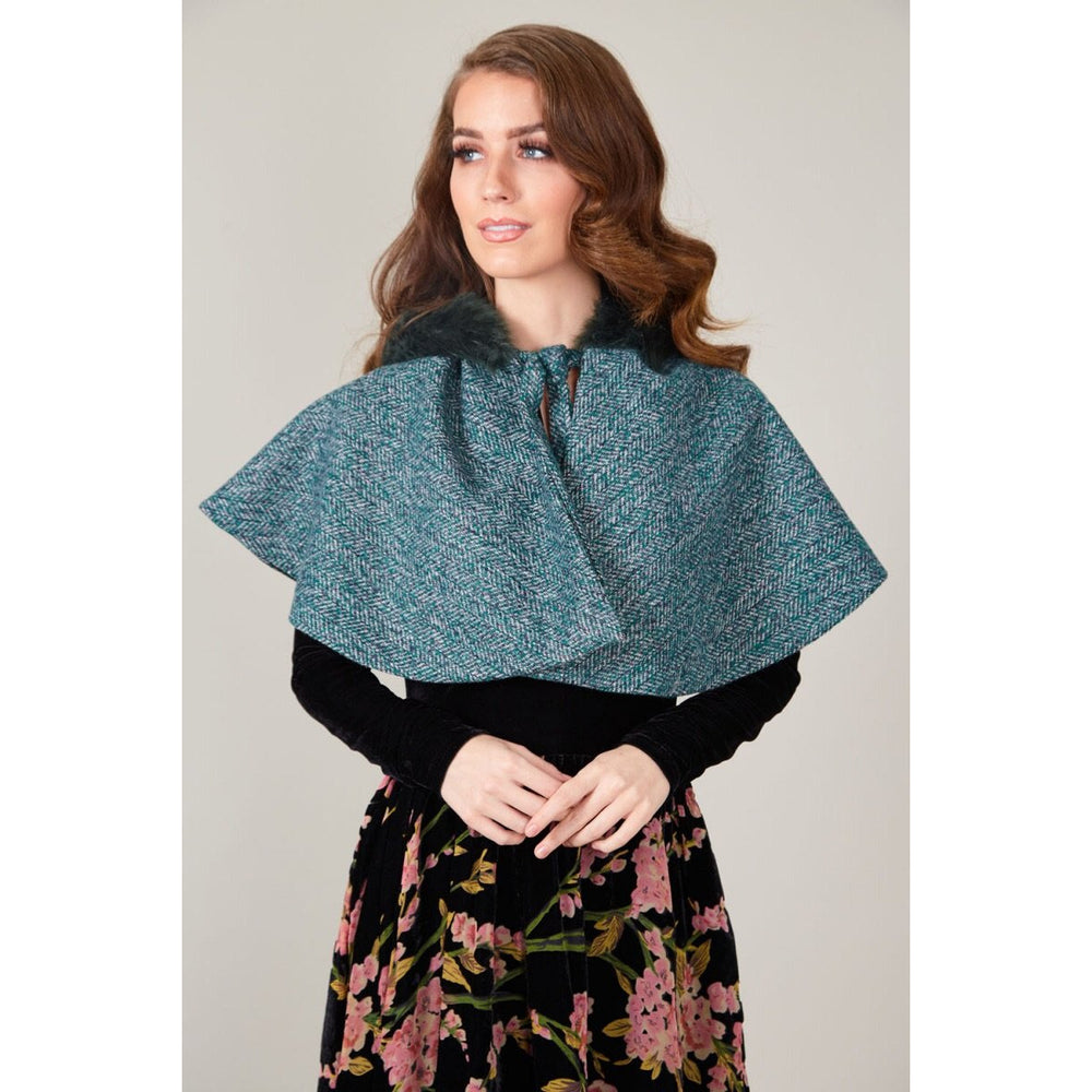 Erin Herringbone Cape