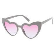 Heart Frame Sunglasses Two Tone Lens