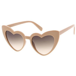 Heart Frame Sunglasses Two Tone Lens