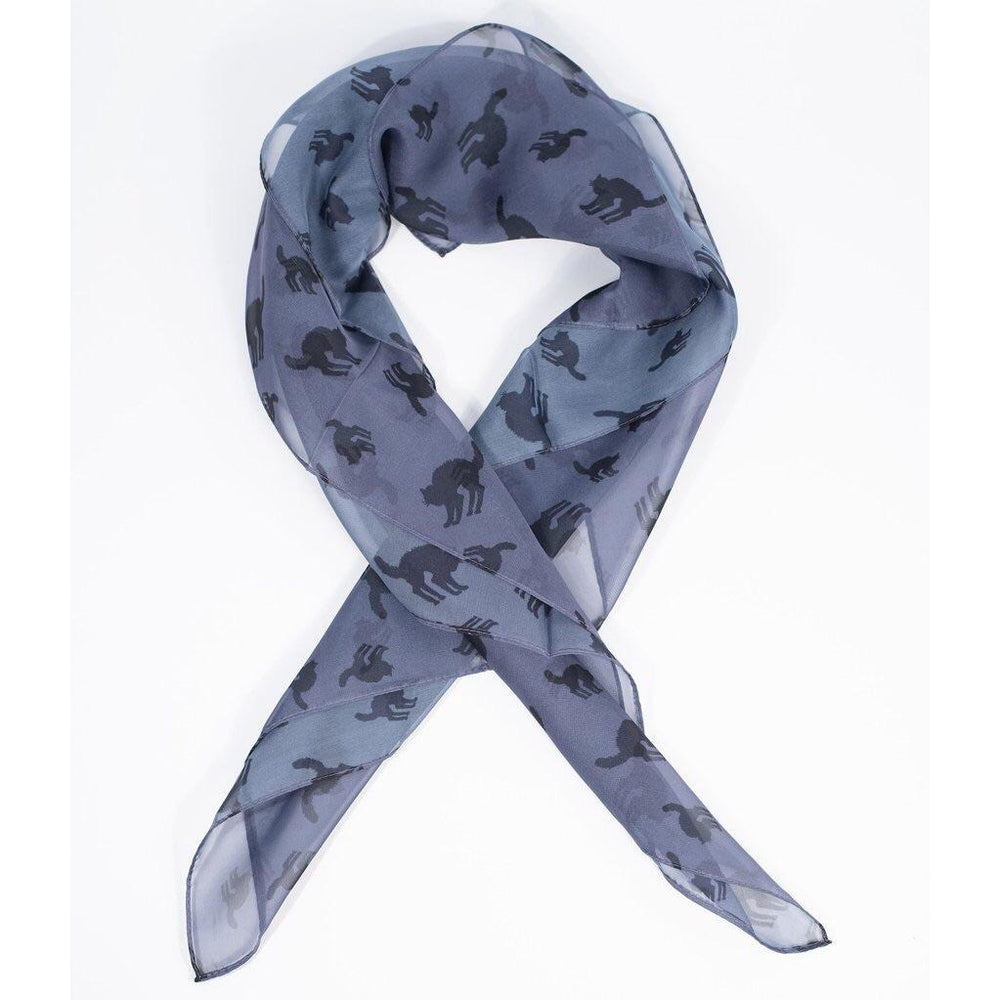 Pinup Hair Scarf Black Cats