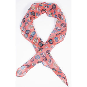 Wonder Woman x Unique Vintage Polka Dot Collage Print Hair Scarf