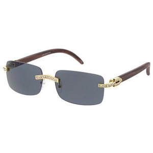 Rimless Rectangular Frames 90’s, Unisex