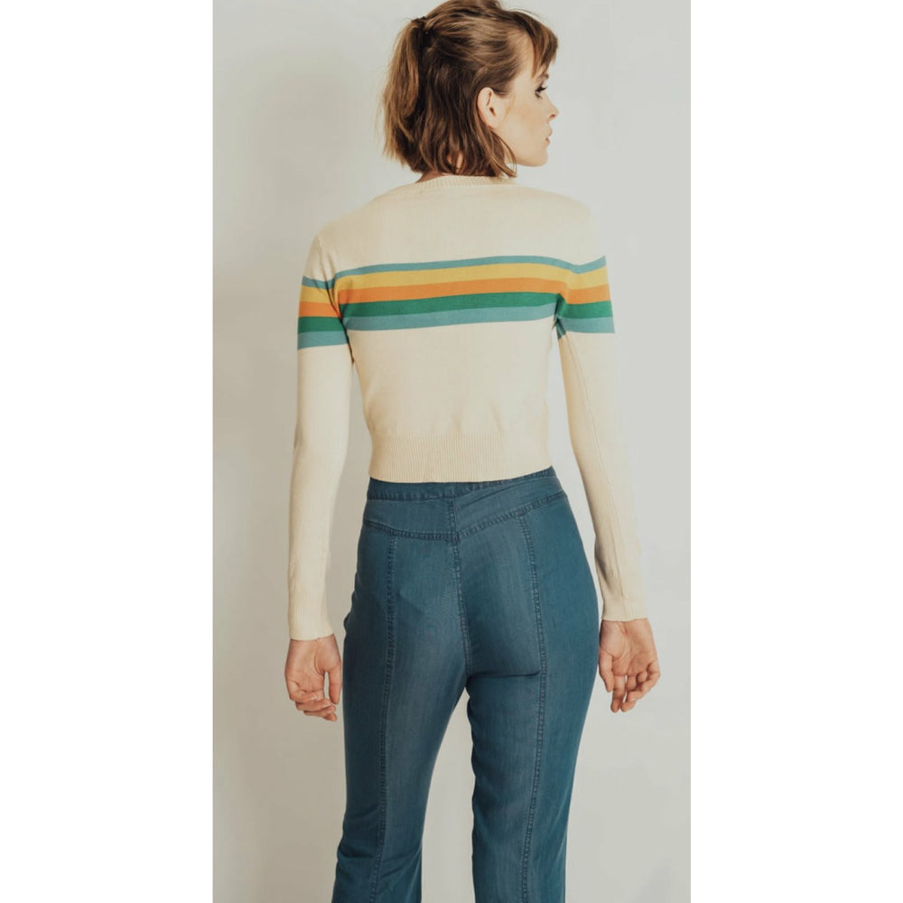 McKenzie Rainbow Sweater-Cream