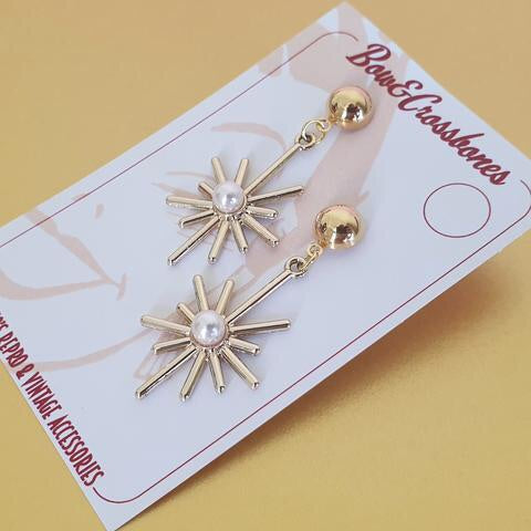 Starburst earrings - Gold