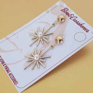 Starburst earrings - Gold