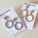 Lana Hoop Earrings - silver and gold