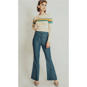 McKenzie Rainbow Sweater-Cream