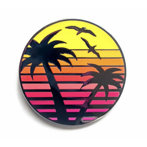 Retro Sunset Pin