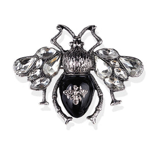 
            
                Load image into Gallery viewer, Vintage Style Bee Brooch Black
            
        