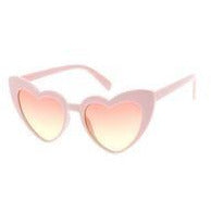 Heart Frame Sunglasses Two Tone Lens