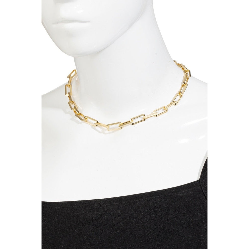 Rectangle Cable Chain Link Necklace